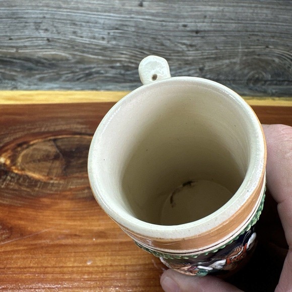 Original Vintage German Embossed Man Woman Playing/Drinking‎ Ceramic Mug - Picture 6 of 10